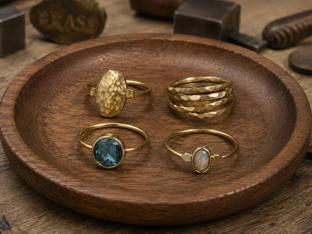 Handcrafted Balinese Brass Rings Collection